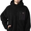 Giacche Dickies pile uomo Central High Hooded Black-0