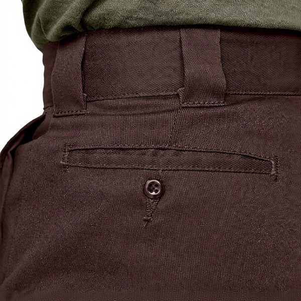 Dickies Pantaloni Uomo Marrone Scuro Tessuto Flex Lavoro