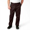 Dickies Pantaloni Uomo Marrone Scuro Tessuto Flex Lavoro
