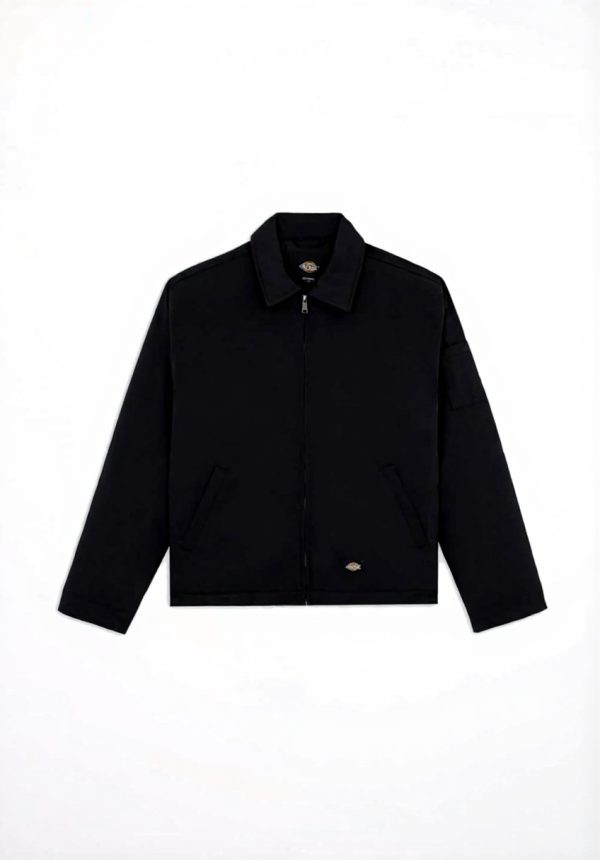 Dickies Eisenhower Puffer Giacca Uomo Nero Imbottita Termica