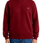 Felpa Dickies DK0A4XCEL161 Uomo Sportivo Bordeaux XS