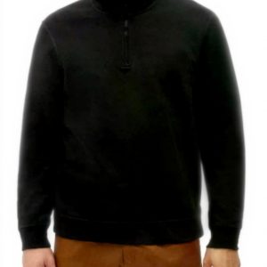 Felpa Dickies Quarter Zip Nero Uomo Materiale Cotone
