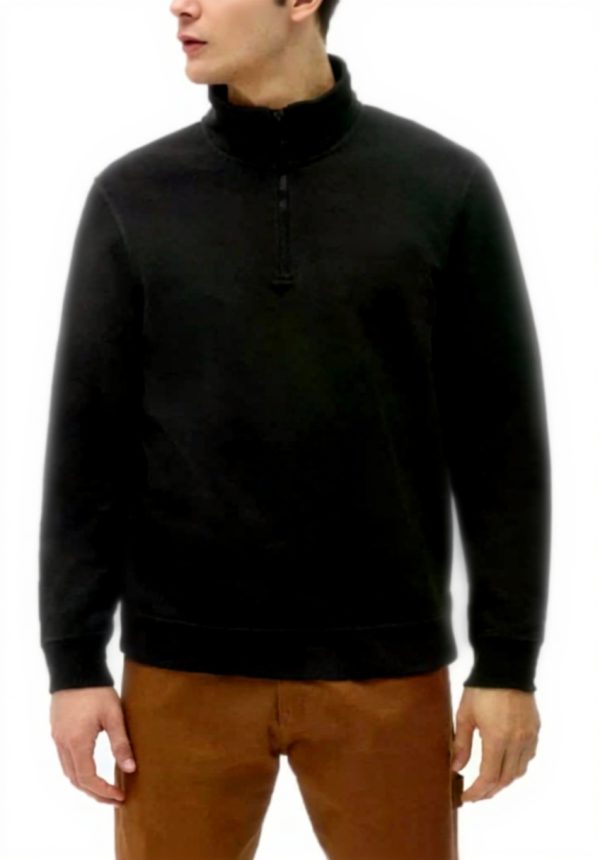 Felpa Dickies Quarter Zip Nero Uomo Materiale Cotone