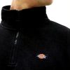 Felpa Dickies Quarter Zip Nero Uomo Materiale Cotone