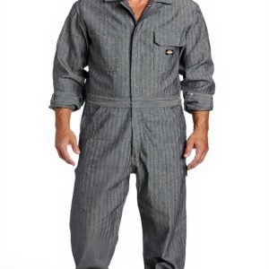 Dickies Fisher Striped Coverall Tuta Uomo Cotone Maniche