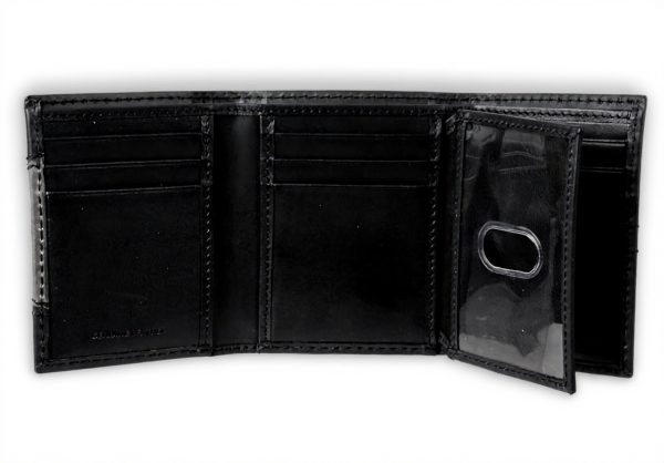 Portafoglio Uomo Dickies Pelle Extra Capacità Trifold Nero