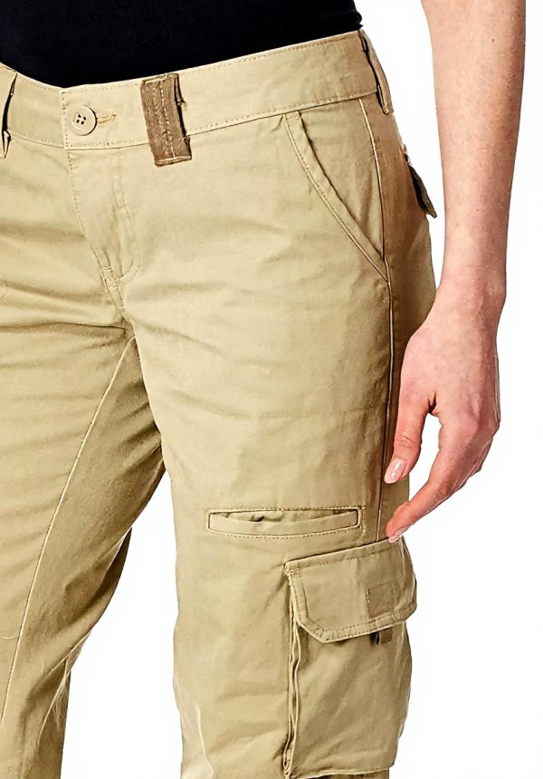 Dickies Pantaloni Cargo Donna Twill Taglio Dritto Desert