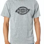T-shirt Dickies Uomo Heavyweight Logo Manica Corta Grigio
