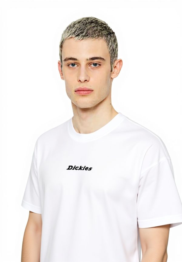 T-Shirt Dickies Uomo Cotone Maniche Corte Bianco