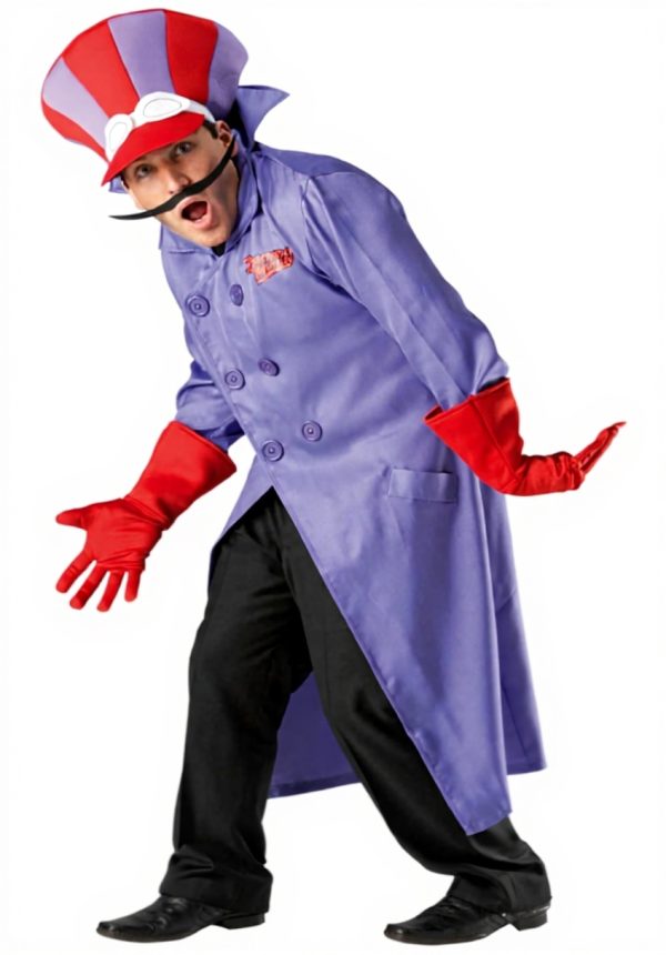 Costume Dick Dastardly Rubies adulti poliestere rosso