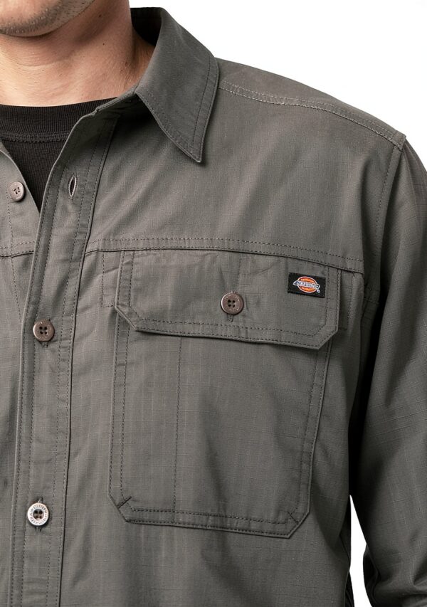 Camicia Dickies Uomo Ripstop FLEX Tasche Petto Botton-down-3