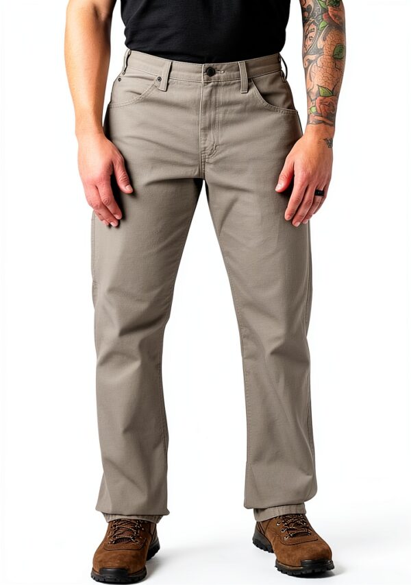 Dickies Jeans Uomo 100% Cotone Lavoro Comodo Dritto-0