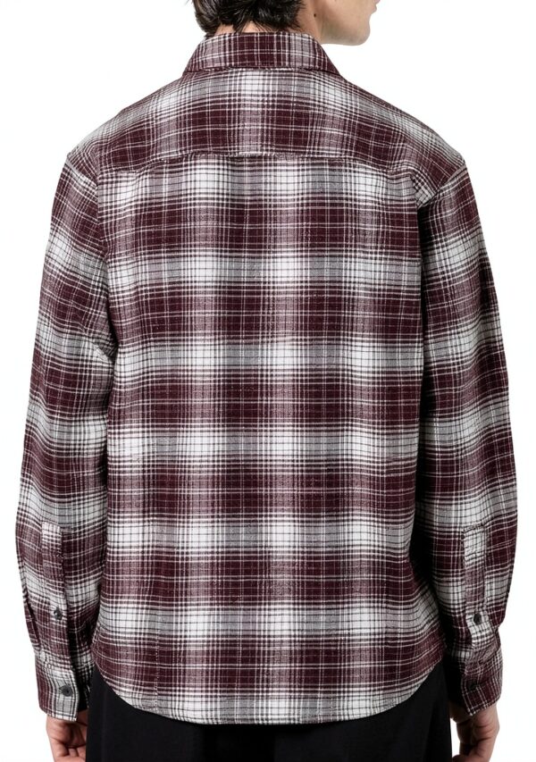 Camicia Dickies Uomo Cotone Marrone Maniche Lunghe-2