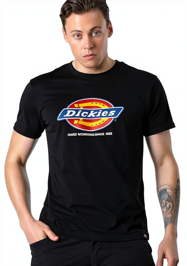 Dickies T-Shirt Denison Unisex Adulto 100% Cotone Nero Blu