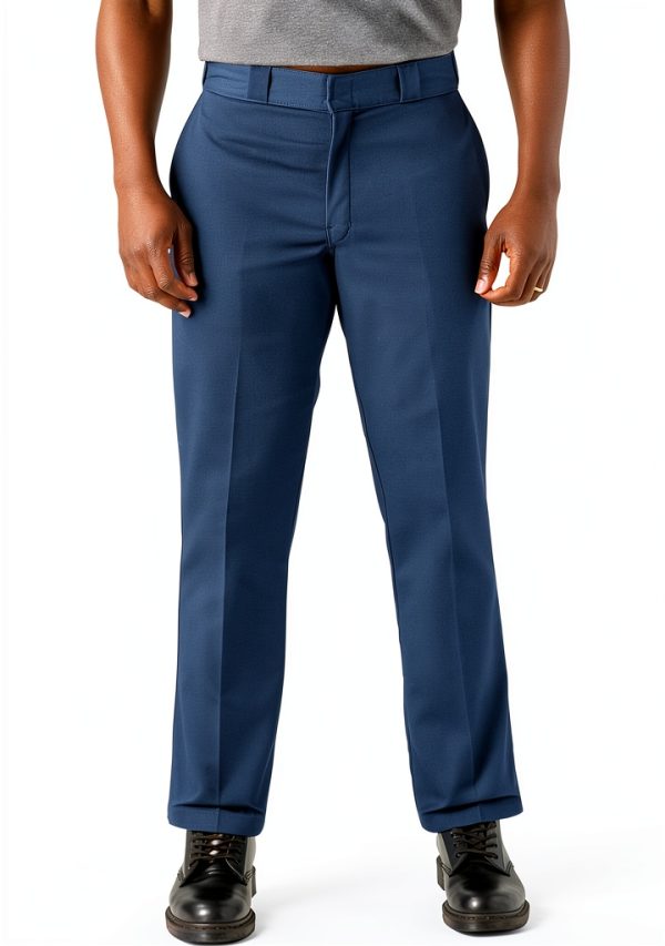 Dickies 874 Pantaloni Uomo Blu Twill Lavoro Durevole