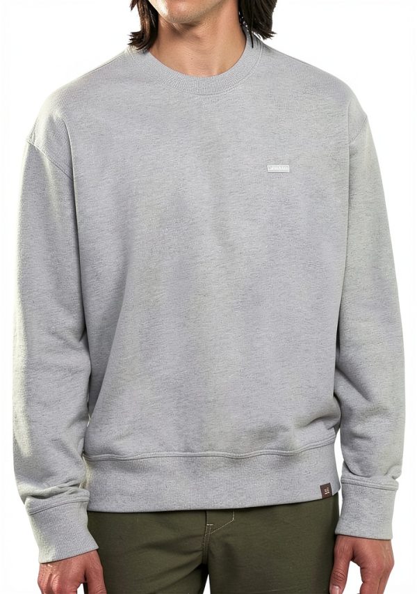 Felpa Dickies Grigia Uomo Clancy Cotone Manica Lunga