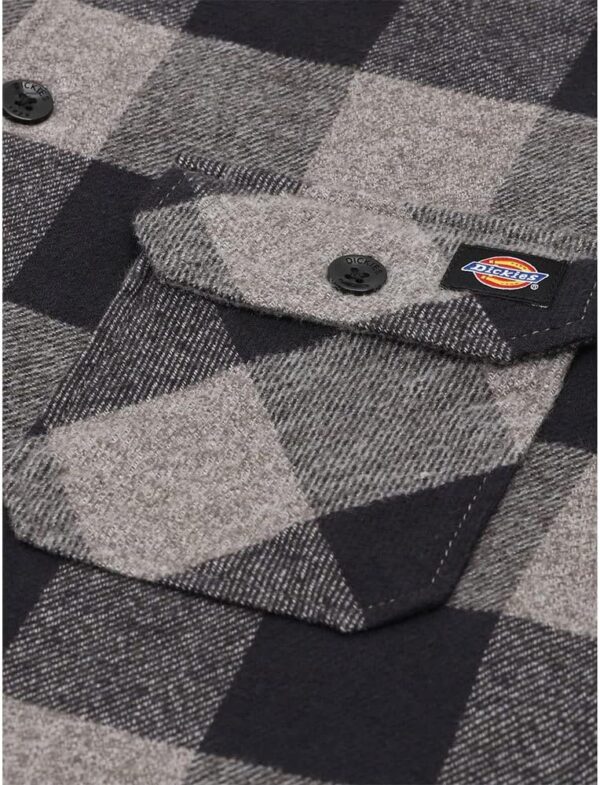 Camicia Dickies Grigio Uomo Collo Botton-Down Casual-3