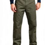 Dickies Jeans Uomo Rilassati Cotone Verde Muschio Marrone-0
