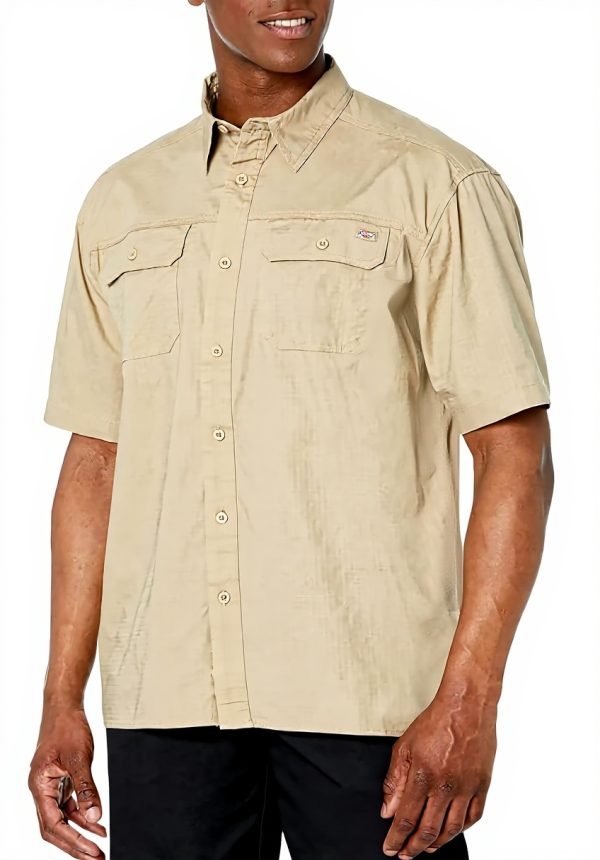 Camicia Dickies Flex Ripstop Uomo Collo Button Down Lavoro