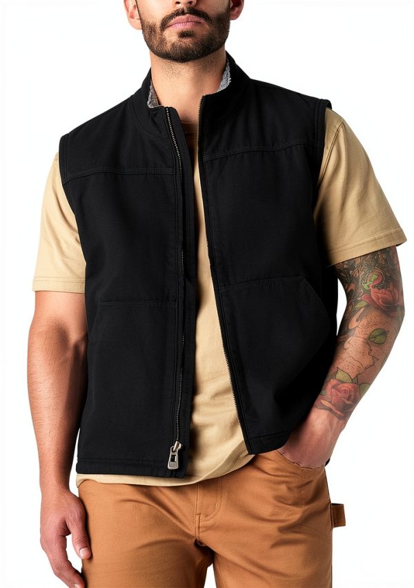 Gilet Dickies Foderato Sherpa Uomo Lavoro Cotone Anatra