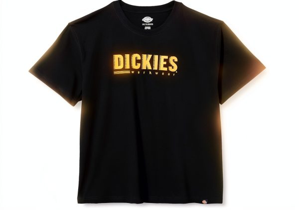 T-shirt da Lavoro Dickies Uomo Cotone Comodo Nero Grigio