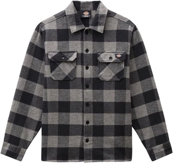 Camicia Dickies Grigio Uomo Collo Botton-Down Casual-0