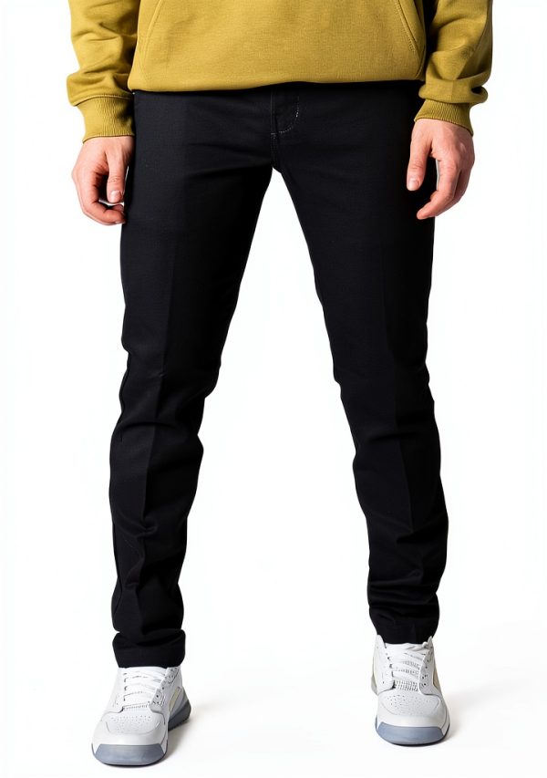 Pantaloni Dickies Slim Fit Uomo Nero Lavoro Casual