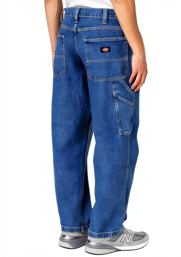 Dickies Jeans Uomo Garyville Blu Classico Tinta Unica