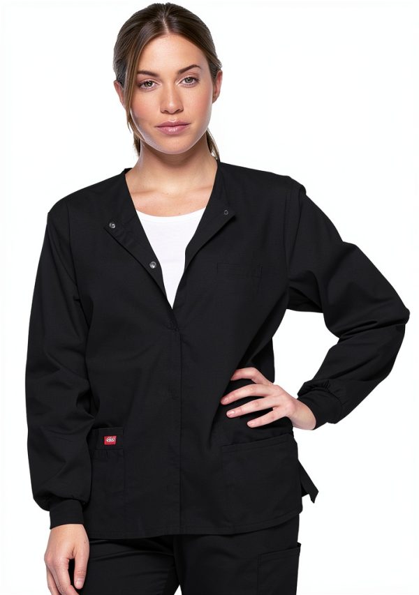Dickies Giacca Donna Snap Front EDS Signature Scrubs Nero
