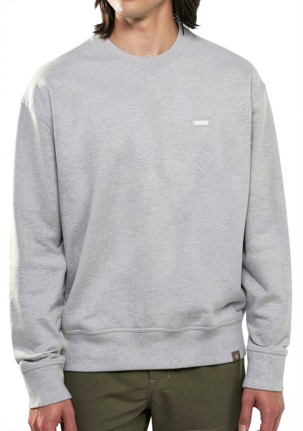 Felpa Dickies Grigia Uomo Clancy Cotone Manica Lunga