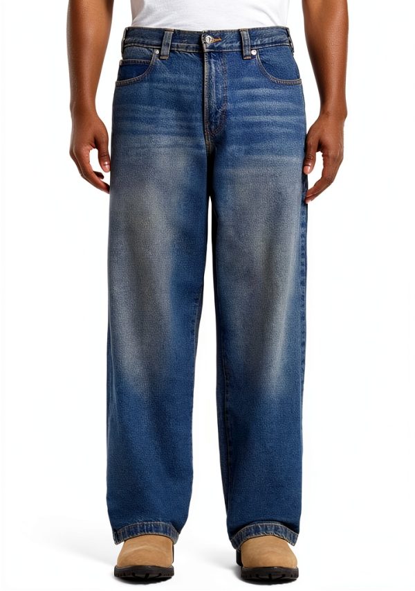 Dickies Jeans Uomo Extra Largo Denim Indigo Blu Scuro