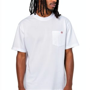 Maglietta Dickies Uomo Tasca Petto Cotone Bianco XL