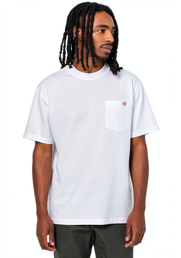 Maglietta Dickies Uomo Tasca Petto Cotone Bianco XL