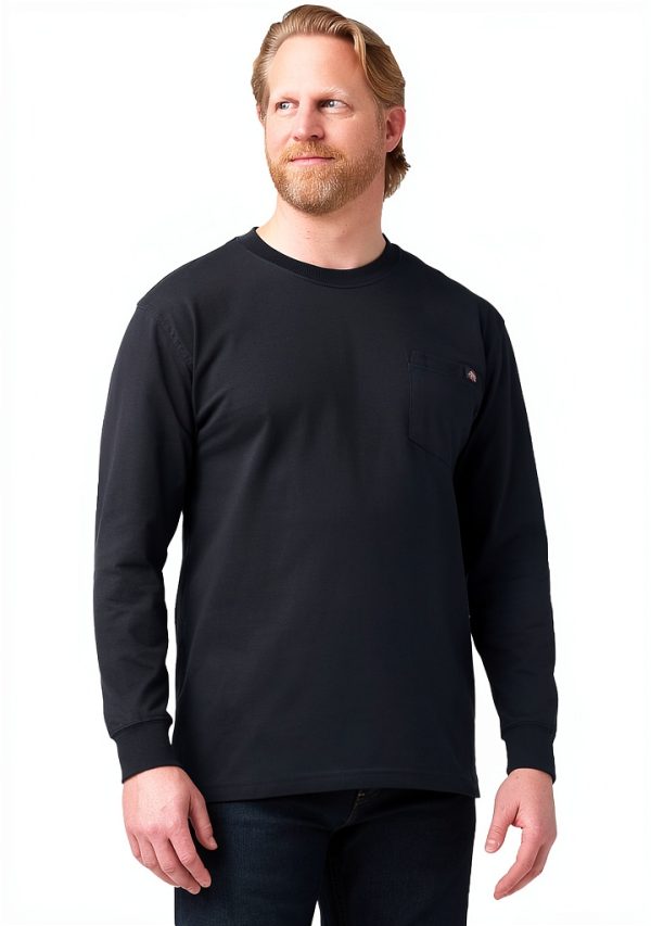 T-shirt Dickies Uomo Nero Scuro Cotone Taschino Relaxed