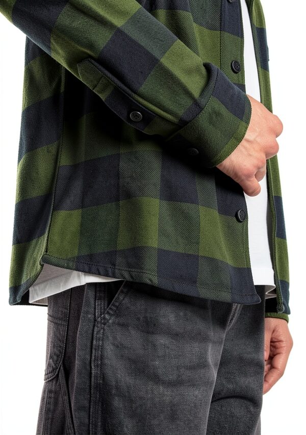 Camicia Dickies Verde Uomo Collo Botton Down-2