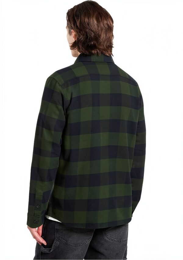 Camicia Dickies Verde Uomo Collo Botton Down-1
