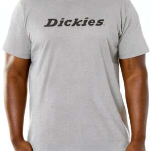 Dickies T‑shirt uomo in cotone grigio mélange – vestibilità comoda,-0