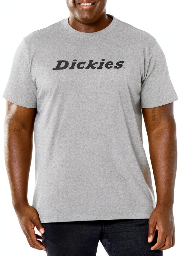 Dickies T‑shirt uomo in cotone grigio mélange – vestibilità comoda,-0