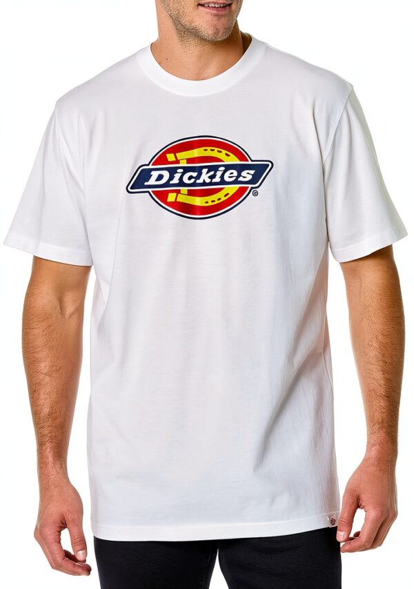 Dickies T-Shirt Uomo WS22B Bianco L – Jersey 100% Cotone Comfort Fit-0