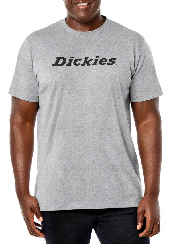 Dickies T‑shirt uomo in cotone grigio mélange – vestibilità comoda,-2
