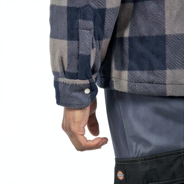 Giacca Relaxed in Pile Blu XXL – Comfort e Stile Uomo-8