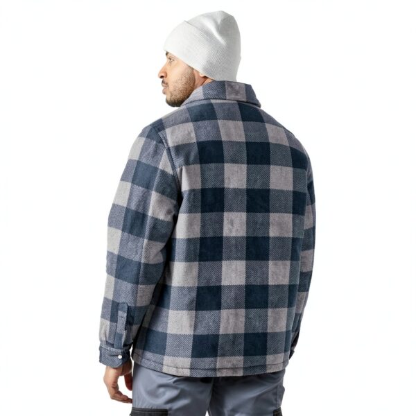 Giacca Relaxed in Pile Blu XXL – Comfort e Stile Uomo-3