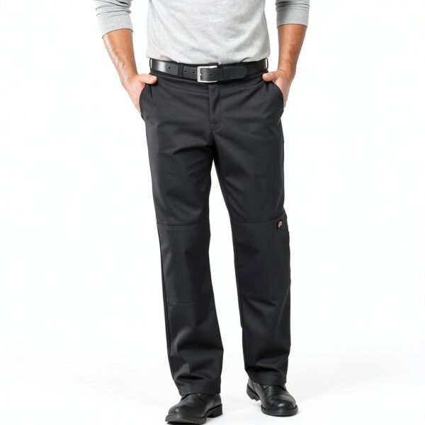 Dickies Pantaloni Lavoro Fit Doppio Ginocchio Stretch Twill Nero-2
