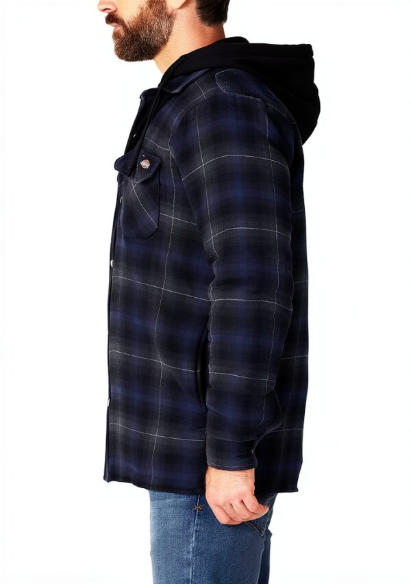Dickies Fleece Hooded Flannel Shirt Jack Relaxed Camicia Uomo (Pacco da 1)-0