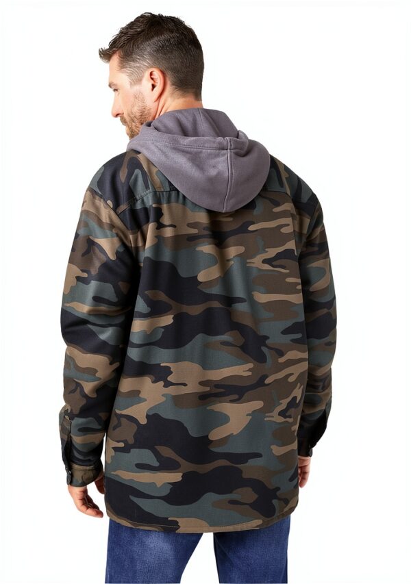 Giacca Dickies Fleece con Cappuccio Hydroshield Uomo – Verde Camo M-2