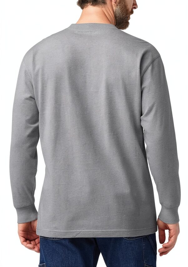 Dickies Long Sleeve Wordmark Graphic T-Shirt Uomo Grigio Mélange-2