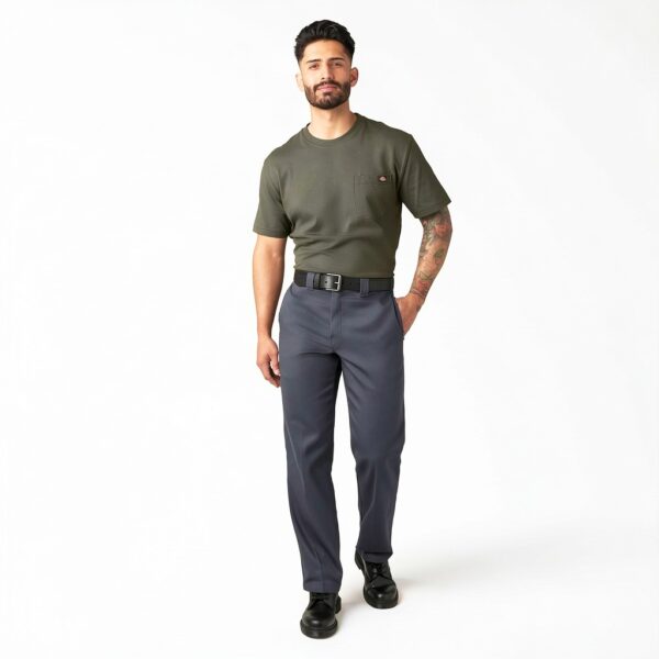 Dickies 874 Flex Pantaloni da Lavoro Uomo Grigio Carbone Comfort-2