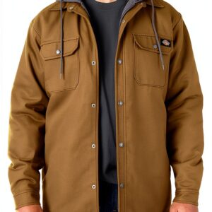 Dickies Giacca in pile con cappuccio Duck Shirt Hydroshield Uomo-0