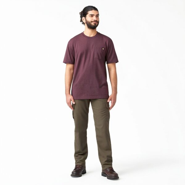 Dickies Ws450ag Maglietta a Maniche Corte Pesante Girocollo con Tasche. Uomo-2