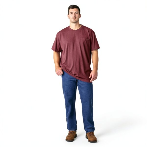 Dickies Ws450ag Maglietta a Maniche Corte Pesante Girocollo con Tasche. Uomo-3